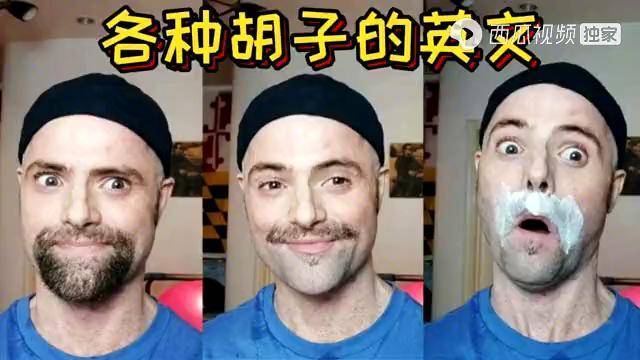 英语 英语"胡子"的不同表达「用英语表白八字句子简单一点」 撩妹套路